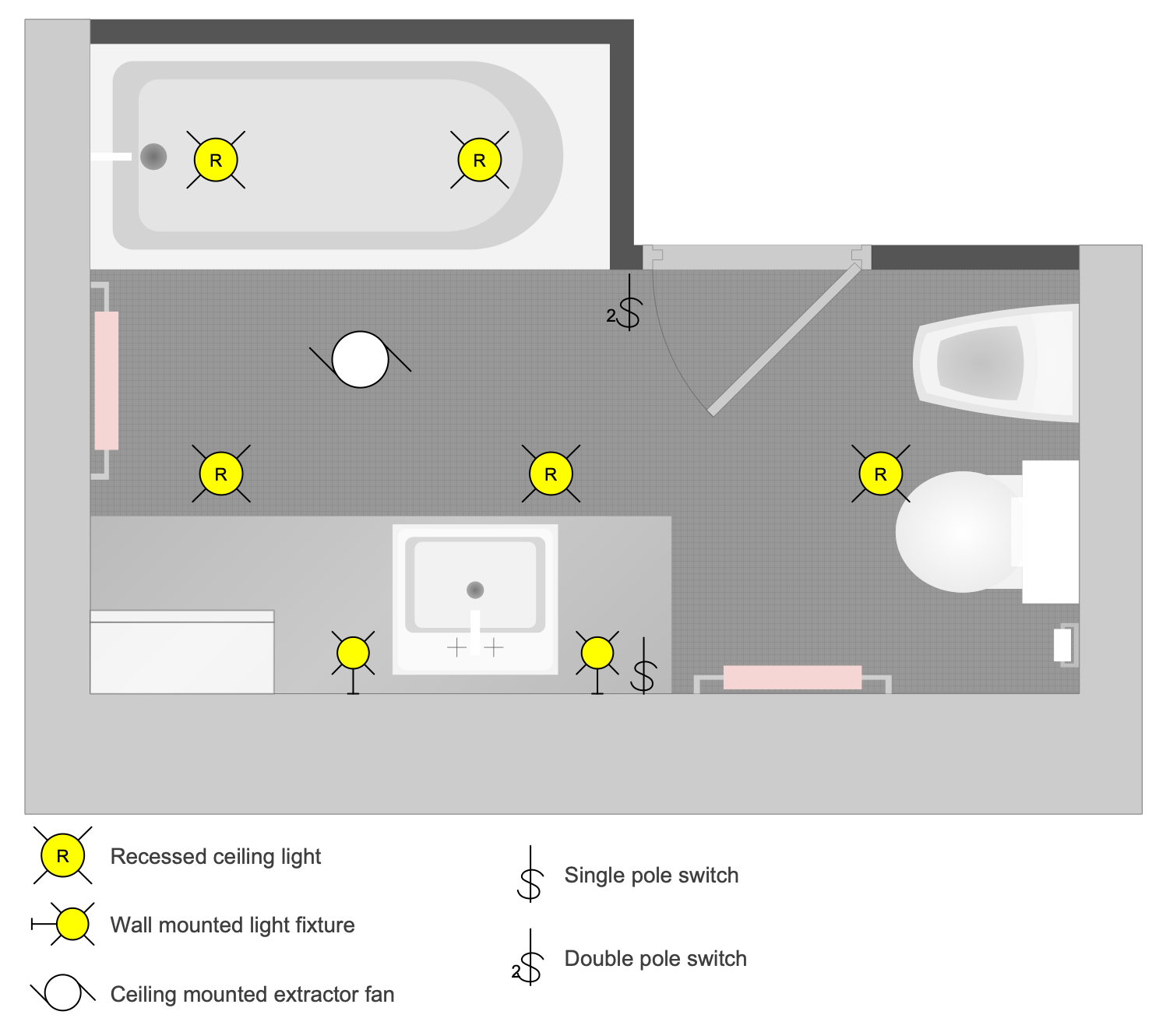 Bathroom Lighting Plan